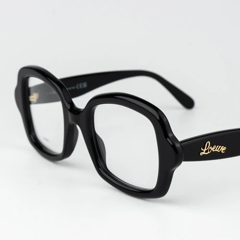 Loewe CURVY Women Eyeglasses Black Square LW50066I 001 BRAND NEW